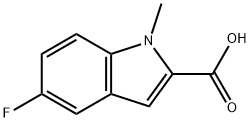 5-FLUORO-1-METHYL-1H-INDOLE-2-CARBOXYLIC ACID Struktur