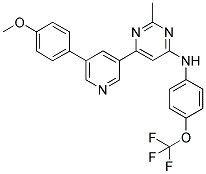 (6-[5-(4-METHOXY-PHENYL)-PYRIDIN-3-YL]-2-METHYL-PYRIMIDIN-4-YL)-(4-TRIFLUOROMETHOXY-PHENYL)-AMINE Struktur