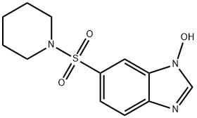 6-(PIPERIDIN-1-YLSULFONYL)-1H-BENZIMIDAZOL-1-OL Struktur