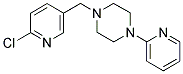 1-[(6-CHLORO-3-PYRIDINYL)METHYL]-4-(2-PYRIDINYL)PIPERAZINE Struktur