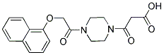 3-(4-[(1-NAPHTHYLOXY)ACETYL]PIPERAZIN-1-YL)-3-OXOPROPANOIC ACID Struktur