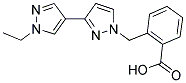 2-((1'-ETHYL-1H,1'H-3,4'-BIPYRAZOL-1-YL)METHYL)BENZOIC ACID Struktur