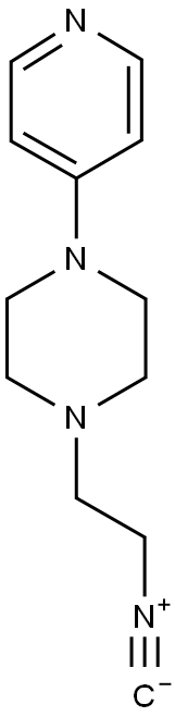1-(2-ISOCYANO-ETHYL)-4-PYRIDIN-4-YL-PIPERAZINE Struktur