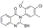 3-(4-CHLORO-2-METHOXY-5-METHYL-PHENYL)-2-MERCAPTO-3H-QUINAZOLIN-4-ONE Struktur