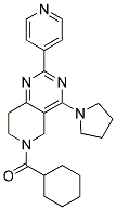 CYCLOHEXYL-(2-PYRIDIN-4-YL-4-PYRROLIDIN-1-YL-7,8-DIHYDRO-5H-PYRIDO[4,3-D]PYRIMIDIN-6-YL)-METHANONE Struktur