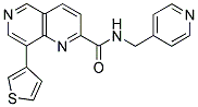 N-(PYRIDIN-4-YLMETHYL)-8-THIEN-3-YL-1,6-NAPHTHYRIDINE-2-CARBOXAMIDE Struktur