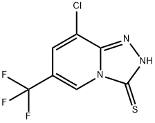 8-CHLORO-6-(TRIFLUOROMETHYL)[1,2,4]TRIAZOLO[4,3-A]PYRIDINE-3-THIOL Struktur