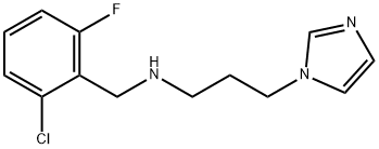 N-(2-CHLORO-6-FLUOROBENZYL)-N-[3-(1H-IMIDAZOL-1-YL)PROPYL]AMINE Struktur