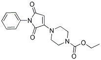 ETHYL 4-(2,5-DIOXO-1-PHENYL-2,5-DIHYDRO-1H-PYRROL-3-YL)PIPERAZINE-1-CARBOXYLATE Struktur