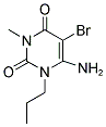 6-AMINO-5-BROMO-3-METHYL-1-PROPYL-1H-PYRIMIDINE-2,4-DIONE Struktur