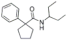 N-(1-ETHYLPROPYL)(PHENYLCYCLOPENTYL)FORMAMIDE Struktur