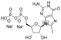 8-IODO-GUANOSINE-5'-DIPHOSPHATE, SODIUM SALT Struktur