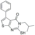 3-ISOBUTYL-2-MERCAPTO-5-PHENYLTHIENO[2,3-D]PYRIMIDIN-4(3H)-ONE Struktur