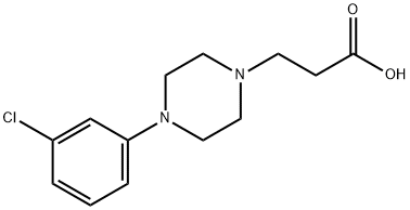 3-[4-(3-CHLORO-PHENYL)-PIPERAZIN-1-YL]-PROPIONIC ACID Struktur