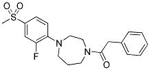 1-[4-(2-FLUORO-4-METHANESULFONYL-PHENYL)-[1,4]DIAZEPAN-1-YL]-2-PHENYL-ETHANONE Struktur