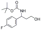 [1-(4-FLUORO-PHENYL)-3-HYDROXY-PROPYL]-CARBAMIC ACID TERT-BUTYL ESTER Struktur