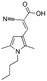 (2E)-3-(1-BUTYL-2,5-DIMETHYL-1H-PYRROL-3-YL)-2-CYANOACRYLIC ACID Struktur