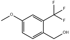 4-METHOXY-2-(TRIFLUOROMETHYL)BENZYL ALCOHOL Struktur