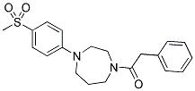 1-[4-(4-METHANESULFONYL-PHENYL)-[1,4]DIAZEPAN-1-YL]-2-PHENYL-ETHANONE Struktur