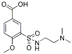 3-(2-DIMETHYLAMINO-ETHYLSULFAMOYL)-4-METHOXY-BENZOIC ACID Struktur