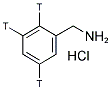 BENZYLAMINE, [RING 2,3,5-3H] HYDROCHLORIDE Struktur