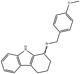 (4-METHOXYPHENYL)-N-(2,3,4,9-TETRAHYDRO-1H-CARBAZOL-1-YLIDEN)METHANAMINE Struktur