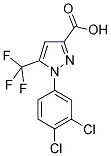 1-(3,4-DICHLOROPHENYL)-5-(TRIFLUOROMETHYL)PYRAZOLECARBOXYLIC ACID Struktur