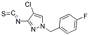 4-CHLORO-1-(4-FLUORO-BENZYL)-3-ISOTHIOCYANATO-1H-PYRAZOLE Struktur