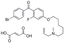 4'-[6-(ALLYLMETHYLAMINO)HEXYLOXY]-4-BROMO-2'-FLUOROBENZOPHENONE FUMARATE (1:1) Struktur