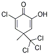 2-CHLORO-6-HYDROXY-4-METHYL-4-(TRICHLOROMETHYL)-2,5-CYCLOHEXADIEN-1-ONE Struktur