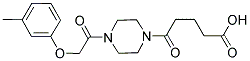 5-(4-[(3-METHYLPHENOXY)ACETYL]PIPERAZIN-1-YL)-5-OXOPENTANOIC ACID Struktur