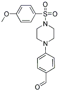 4-(4-[(4-METHOXYPHENYL)SULFONYL]PIPERAZIN-1-YL)BENZALDEHYDE Struktur