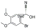 (2-BROMO-4,5-DIMETHOXYPHENYL)-(R)-HYDROXYACETONITRILE Struktur