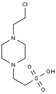 2-[4-(2-CHLORO-ETHYL)-PIPERAZIN-1-YL]-ETHANESULFONIC ACID Struktur