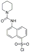 5-[(PIPERIDINE-1-CARBONYL)-AMINO]-NAPHTHALENE-1-SULFONYL CHLORIDE Struktur