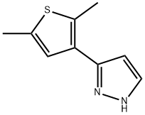 3-(2,5-DIMETHYL-3-THIENYL)-1H-PYRAZOLE Struktur