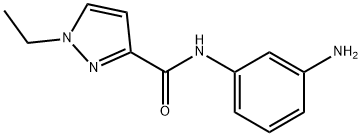 1-ETHYL-1 H-PYRAZOLE-3-CARBOXYLIC ACID (3-AMINO-PHENYL)-AMIDE Struktur