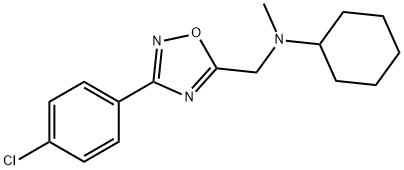 N-([3-(4-CHLOROPHENYL)-1,2,4-OXADIAZOL-5-YL]METHYL)-N-CYCLOHEXYL-N-METHYLAMINE Struktur