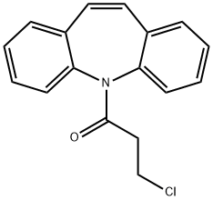 3-CHLORO-1-DIBENZO[B,F]AZEPIN-5-YL-PROPAN-1-ONE Struktur