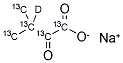 2-KETO-3-METHYLBUTYRIC ACID-13C5, 3-D1 SODIUM SALT Struktur
