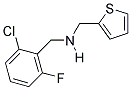 N-(2-CHLORO-6-FLUOROBENZYL)-N-(THIEN-2-YLMETHYL)AMINE Struktur