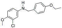 N-(3-CHLORO-4-METHOXYPHENYL)-N-(4-ETHOXYBENZYL)AMINE Struktur