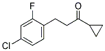 2-(4-CHLORO-2-FLUOROPHENYL)ETHYL CYCLOPROPYL KETONE Struktur