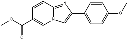 METHYL 2-(4-METHOXYPHENYL)IMIDAZO[1,2-A]PYRIDINE-6-CARBOXYLATE Struktur