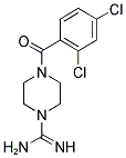 4-(2,4-DICHLORO-BENZOYL)-PIPERAZINE-1-CARBOXAMIDINE Struktur