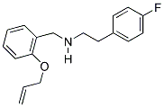 N-(2-(ALLYLOXY)BENZYL)-2-(4-FLUOROPHENYL)ETHANAMINE Struktur