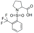 1-(2-TRIFLUOROMETHYL-BENZENESULFONYL)-PYRROLIDINE-2-CARBOXYLIC ACID Struktur