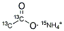 AMMONIUM ACETATE-13C2,15N Struktur