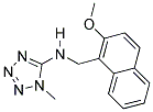 N-((2-METHOXY-1-NAPHTHYL)METHYL)-1-METHYL-1H-TETRAZOL-5-AMINE Struktur