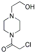 2-CHLORO-1-[4-(2-HYDROXY-ETHYL)-PIPERAZIN-1-YL]-ETHANONE Struktur